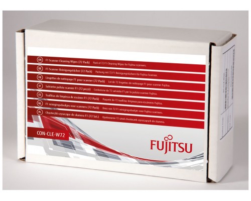 FUJITSU Toallitas de limpieza de escaner F1 (72 Pack)