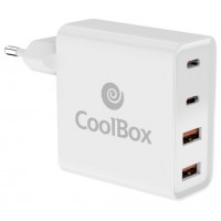 CARGADOR USB PARED COOLBOX 100W USB-A/USB-C QC3.0 (Espera 4 dias)