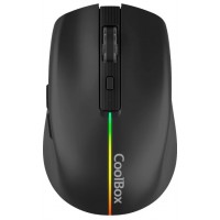 Coolbox Gaming Ratón  W01 1600DPI Inalámbrico Negr