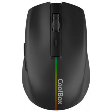 Coolbox Gaming Ratón  W01 1600DPI Inalámbrico Negr