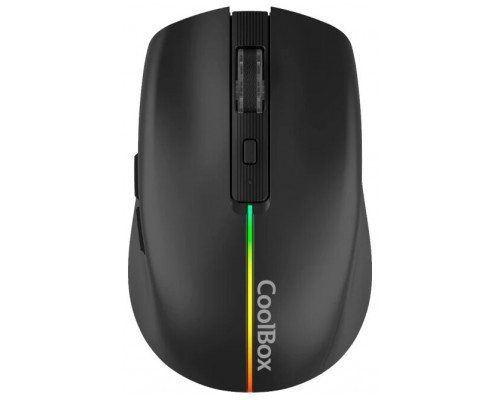 Coolbox Gaming Ratón  W01 1600DPI Inalámbrico Negr