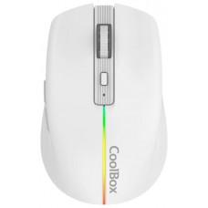 Coolbox Gaming Ratón  W01 1600DPI Inalámbrico Blan