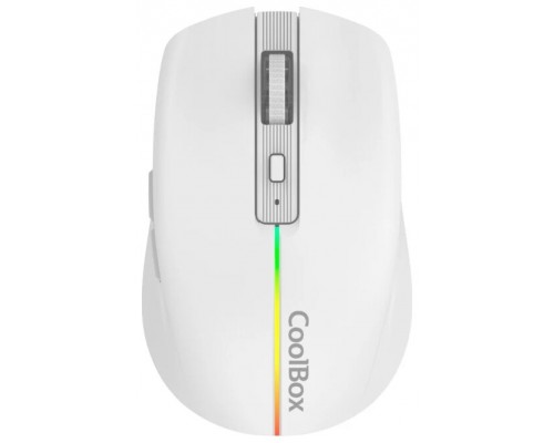 Coolbox Gaming Ratón  W01 1600DPI Inalámbrico Blan