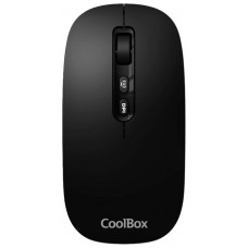Coolbox Ratón W02-IA Inalámbrico RF+BT Negro