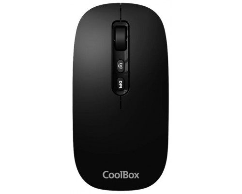 Coolbox Ratón W02-IA Inalámbrico RF+BT Negro