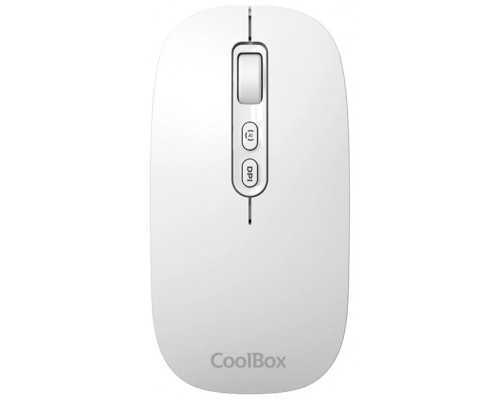 Coolbox Ratón W02-IA Inalámbrico RF+BT Blanco