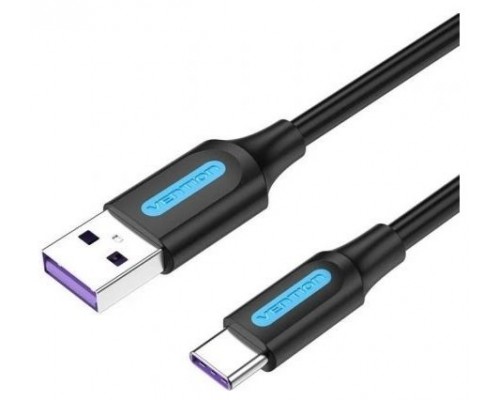 CABLE USB-A A USB-C M-M 0.5 M NEGRO VENTION (Espera 4 dias)