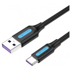 CABLE USB-A A USB-C M-M 2 M NEGRO VENTION (Espera 4 dias)