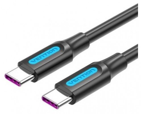 CABLE USB-C A USB-C 1 M NEGRO VENTION (Espera 4 dias)