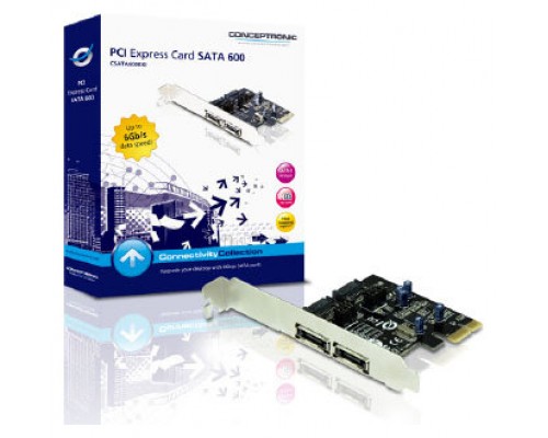 Controladora Pcie Conceptronic Csata600exi Sata-3