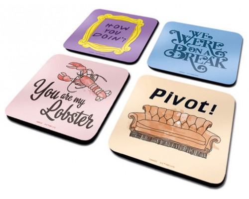 SET DE POSAVASOS FRIENDS FRASES PYRAMID INTERNATIONAL CSP0028 (Espera 4 dias)