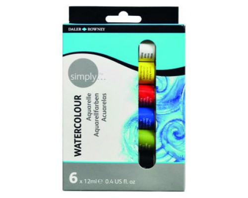 SET ACUARELAS 6 X 12ML SIMPLY DALER ROWNEY D134500006 (Espera 4 dias)