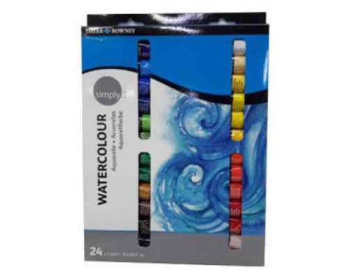 SET ACUARELAS 24X 12ML SIMPLY DALER ROWNEY D134500124 (Espera 4 dias)