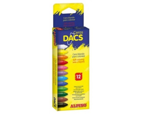 ESTUCHE DE 12 UNIDADES CERAS DACS BLANDAS NO MANCHAN DACS DA050290 (Espera 4 dias)