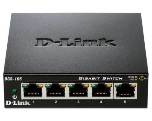 SWITCH D-LINK  5P DGS-105GL 10/100/1000 METAL