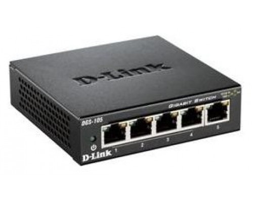 SWITCH D-LINK  5P DGS-105/E 10/100/1000 METAL SOHO