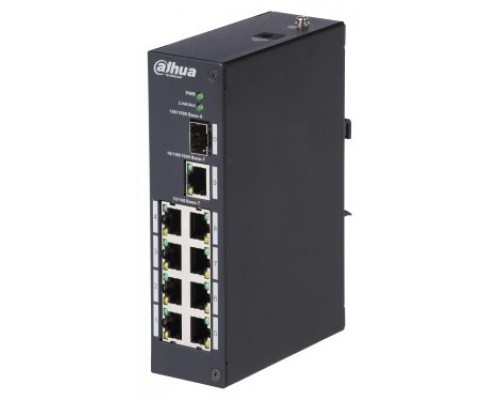 (DH-PFS3110-8T) DAHUA SWITCH INDUSTRIAL L2 8 PUERTOS + 1 UPLINK GIGABIT + 1 SFP (Espera 4 dias)