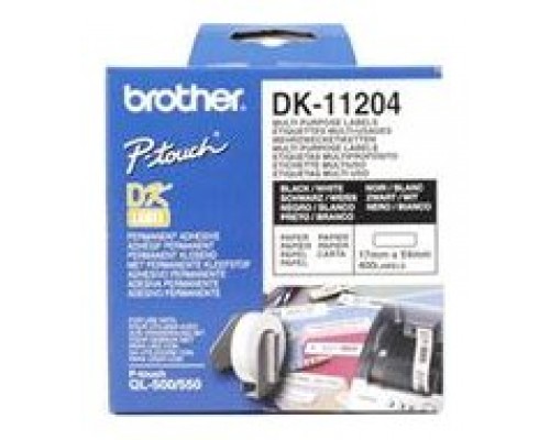 PAPEL ETIQUETAS PRECORTADAS 17X54MM BROTHER (Espera 4 dias)