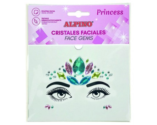 ALPINO GEMAS FACIALES ADHESIVAS PRINCESS ALPINO DL000630 (Espera 4 dias)