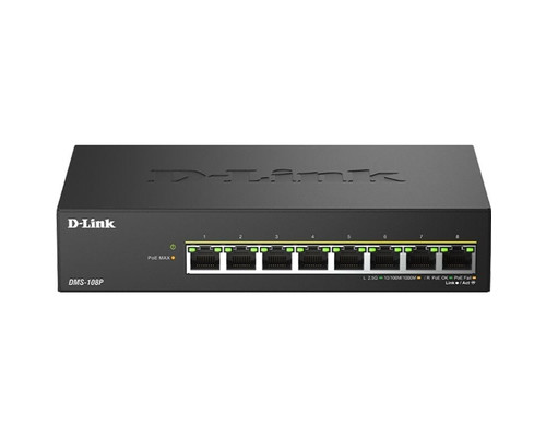 D-Link DMS-108P/E Switch 8x2.5mG PoE 230W D-Link DMS-108P/E Switch 8x2.5mG PoE 230W