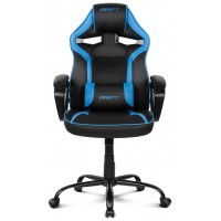 DRIFT DR50 Silla para videojuegos de PC Asiento acolchado tapizado Negro, Azul (Espera 4 dias)