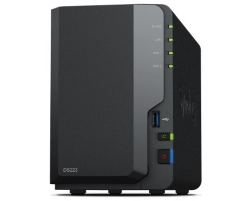 NAS SYNOLOGY 2 BAY DS223 2GB 3 x USB 3.2 1 RJ-45 (Espera 4 dias)