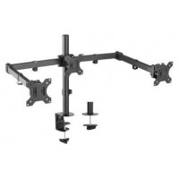 AISENS - SOPORTE DE MESA ECO GIRATORIO E INCLINABLE PARA 3 MONITORES 7KG (3 PIVOTES, 2 BRAZOS) DE 13