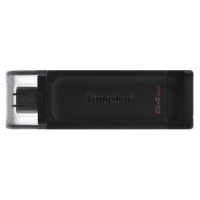 Kingston Technology DataTraveler 70 unidad flash USB 64 GB USB Tipo C 3.2 Gen 1 (3.1 Gen 1) Negro (Espera 4 dias)