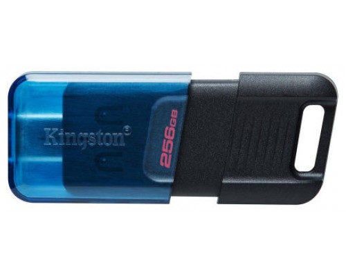 Kingston Technology DataTraveler 80 unidad flash USB 256 GB USB Tipo C 3.2 Gen 1 (3.1 Gen 1) Negro, Azul (Espera 4 dias)