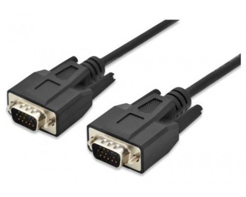 EWENT VGA Cable 15pin HD plug M/M, CU,AWG28, 1,8m (Espera 4 dias)