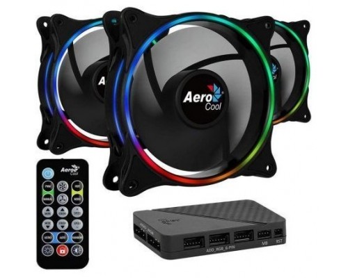 PACK 3xVENTILADORES + HUB H66F  Y CONTROL REMOTO