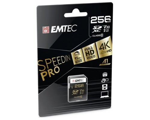 Memoria Sd Micro 256gb Emtec Speedin Pro 95mb/s Sd +