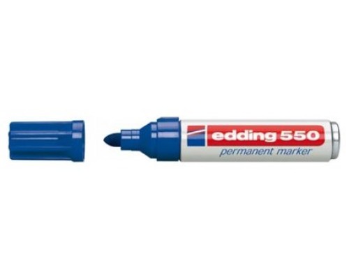 MARCADOR PERMANENTE PUNTA REDONDA 3-4MM 550 AZUL EDDING 550-03 (MIN10) (Espera 4 dias)