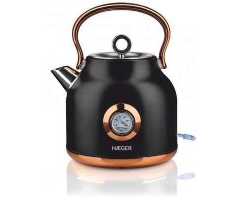 HERVIDOR DE AGUA HAEGER ART DECO BLACK 1.7L · (Espera 4 dias)