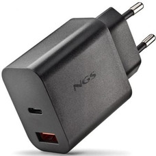 NGS CARGADOR GAN ULTRARAPIDO 20W USB-C+ USB-A