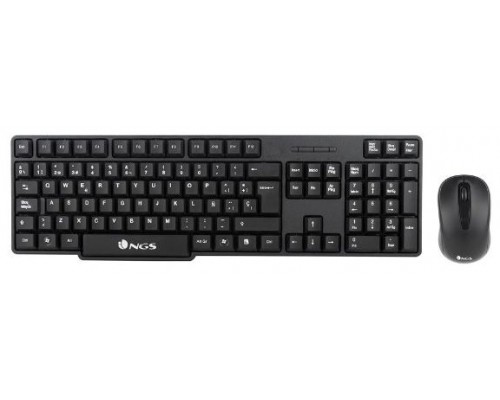 TECLADO Y MOUSE NGS WIRELESS EUPHORIA KIT MULTIMEDIA