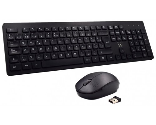 Ewent Teclado+Ratón Inalámbrico EW3256 Negro