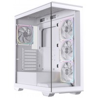 CAJA ATX SEMITORRE EINAREX S700 RGB 4 FANS BLANCA