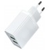 CARGADOR PARED 18W 2xUSB-A 3A BLANCO VENTION (Espera 4 dias)