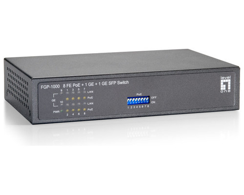 SWITCH NO GESTIONABLE LEVEL ONE FGP-1000 10P 8xPoE SWITCH NO GESTIONABLE LEVEL ONE FGP-1000 10P 8xPoE