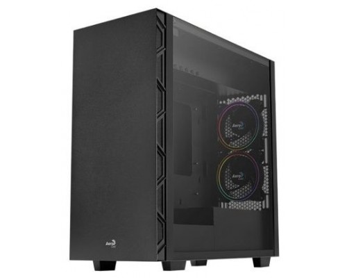 Caja Atx Semitorre Gaming Aerocool Flo Saturn Black