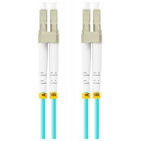 CABLE DE FIBRAOPTICA LANBERG 1M MULTI LC/UPC-LC/UPC DUPLEX OM3 50/125 LSZH  AZUL