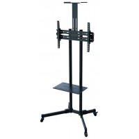 TooQ - Soporte TV FS1470M-B - Para Suelo - Con Ruedas