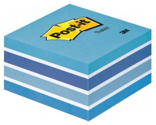 CUBO 450 HOJAS NOTAS ADHESIVAS 76X76MM COLORES SURTIDOS AZULES 2028-B POST-IT 7100172385 (Espera 4 dias)