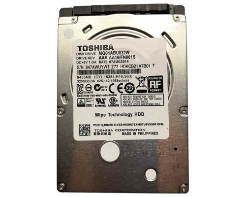 TOSHIBA Pieza MQ01ABU032W