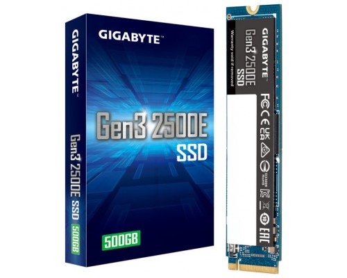 500 GB SSD M.2 2280 2500E NVMe PCIe GIGABYTE (Espera 4 dias)