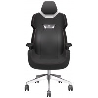 SILLA GAMING THERMALTAKE ARGENT E700 LEATHER  STUDIO F. A. PORSCHE BLANCO/NEGRO