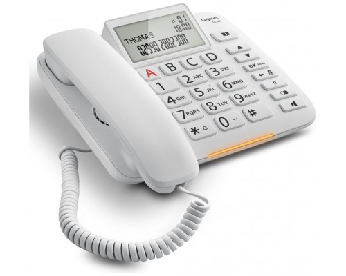 TELEFONO GIGASET DL380 BLANCO ANALOGICO IDENTIFICADOR LLAMADAS