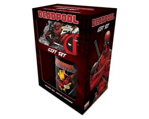 PACK REGALO MARVEL, TAZA Y LLAVERO DEADPOOL PYRAMID INTERNATIONAL GP85207 (Espera 4 dias)