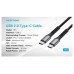 CABLE USB-C A USB-C 1 M NEGRO/GRIS VENTION (Espera 4 dias)